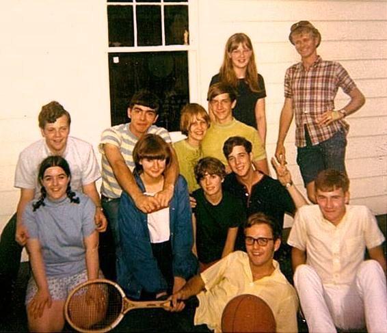 Debbie + Alan, standing upper right - June, 1969