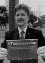 Alan C. Baird + 9TimeZones.com book in The Downtown News, taken by legendary Los Angeles photographer Gary Leonard.